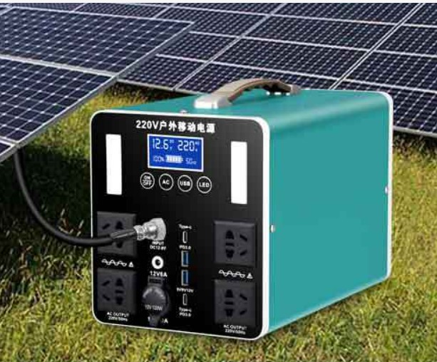 300W-2000W outdoor power station (green/black/brown)